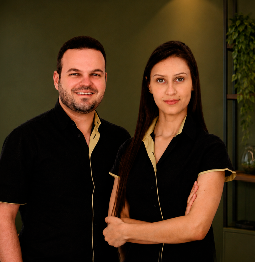 Aninha Campos e Rodrigo Amaral, fundadores da Comunicar Saúde