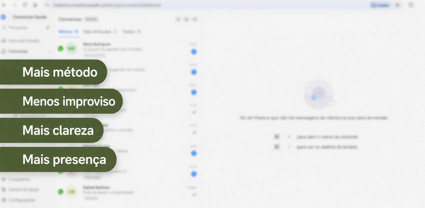 Painel de atendimento da Comunicar Saúde: mais método, menos improviso, mais clareza, mais presença